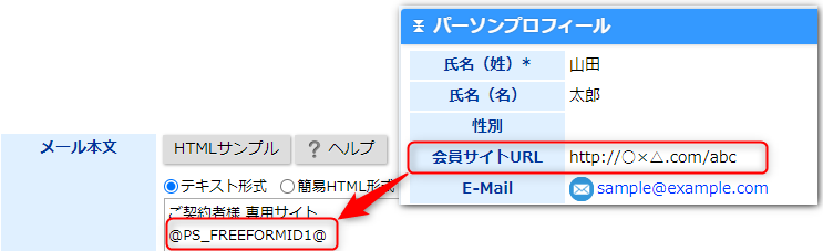 URLは別行に書く